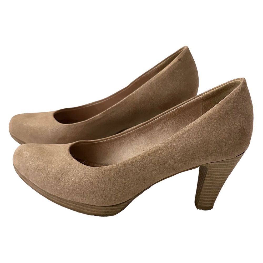 Venturini leather suede pumps